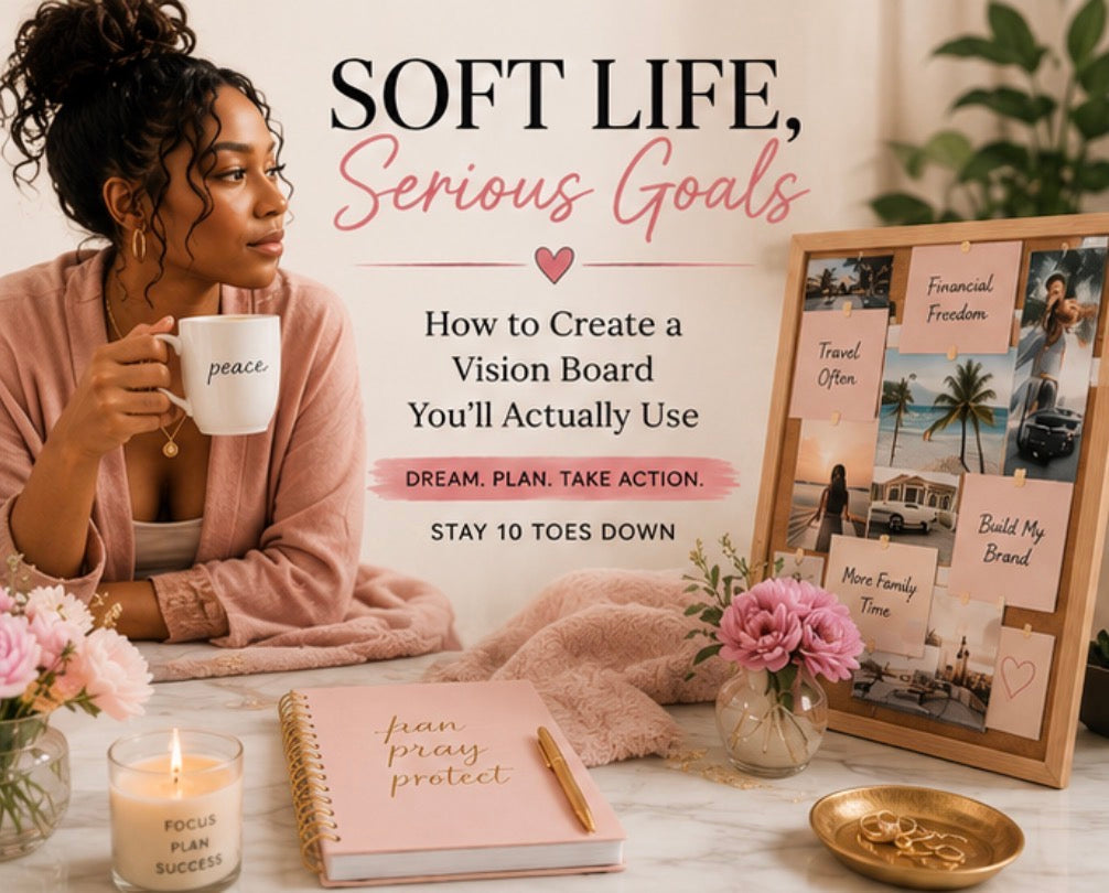 Soft Life = Serious Goals: How to Create a Vision Board You’ll Actually Use