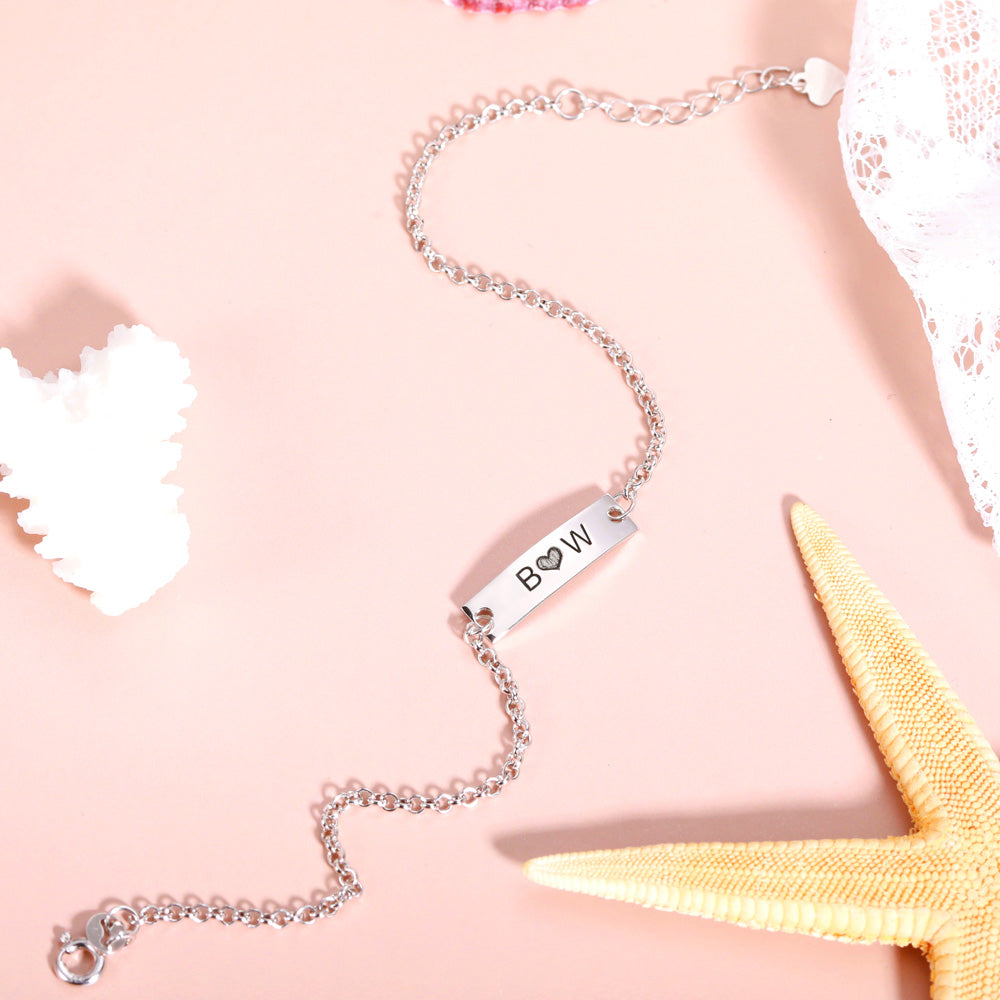 Raise The Bar Personalized Anklet