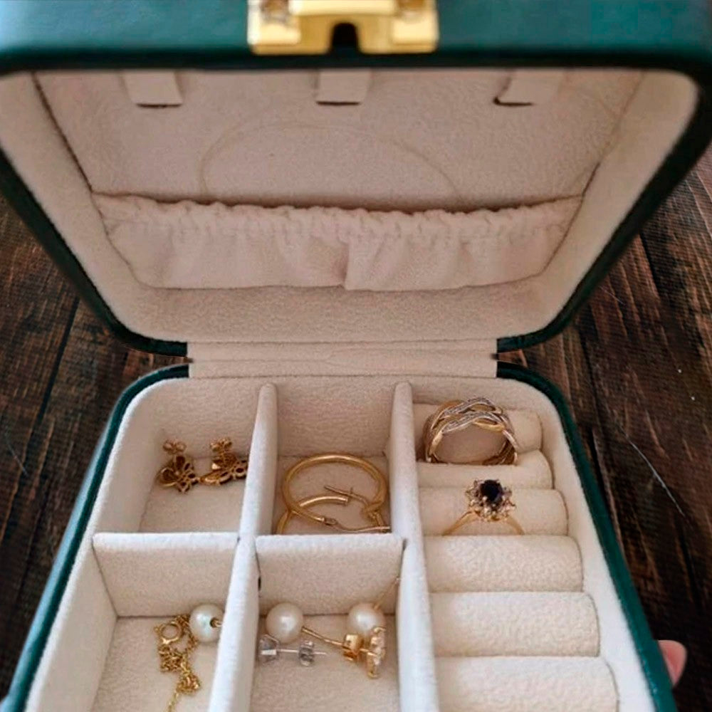 Monogrammed Travel Jewelry Case