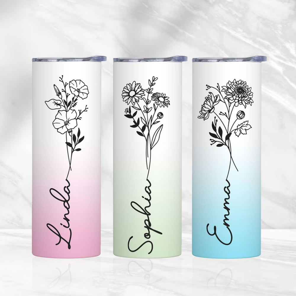 Personalized Travel Tumbler with Straw & Lid