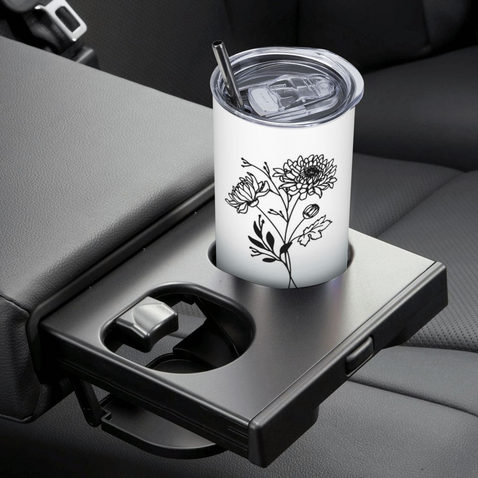 Personalized Travel Tumbler with Straw & Lid