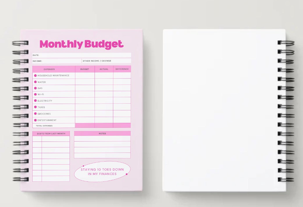 Stay 10 Toes Down™ Budget Planner