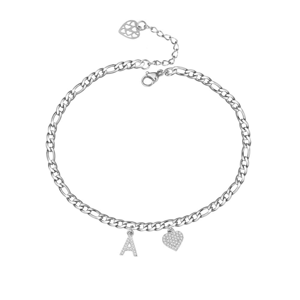 High Class Personalized Initial Anklet