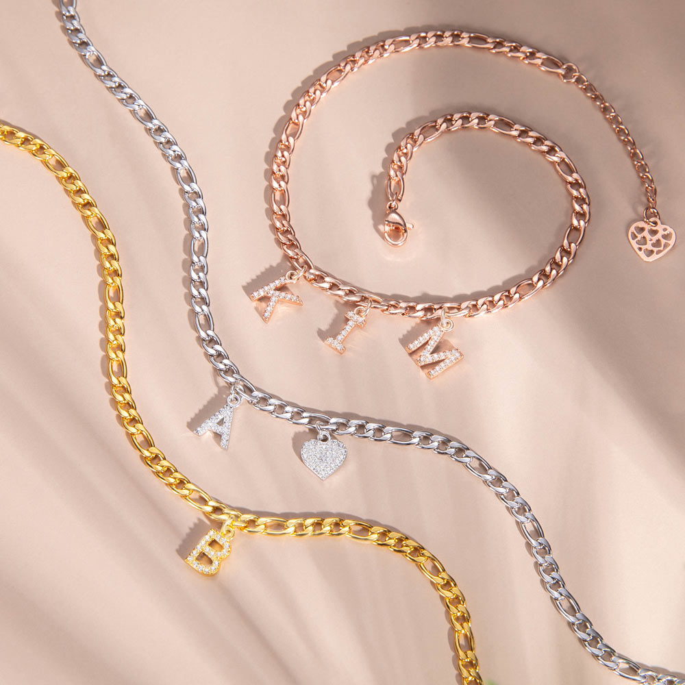 High Class Personalized Initial Anklet