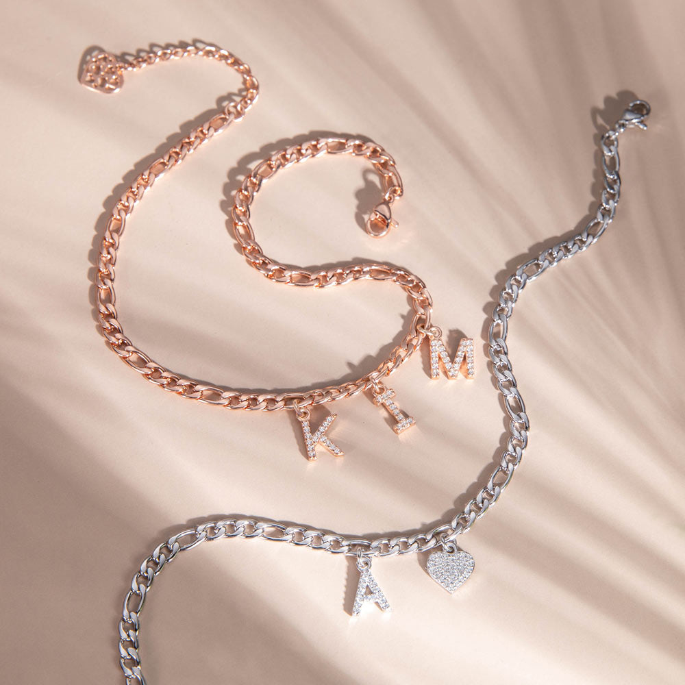 High Class Personalized Initial Anklet