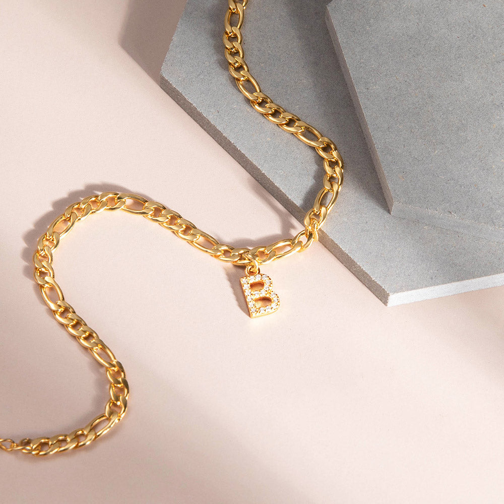 High Class Personalized Initial Anklet